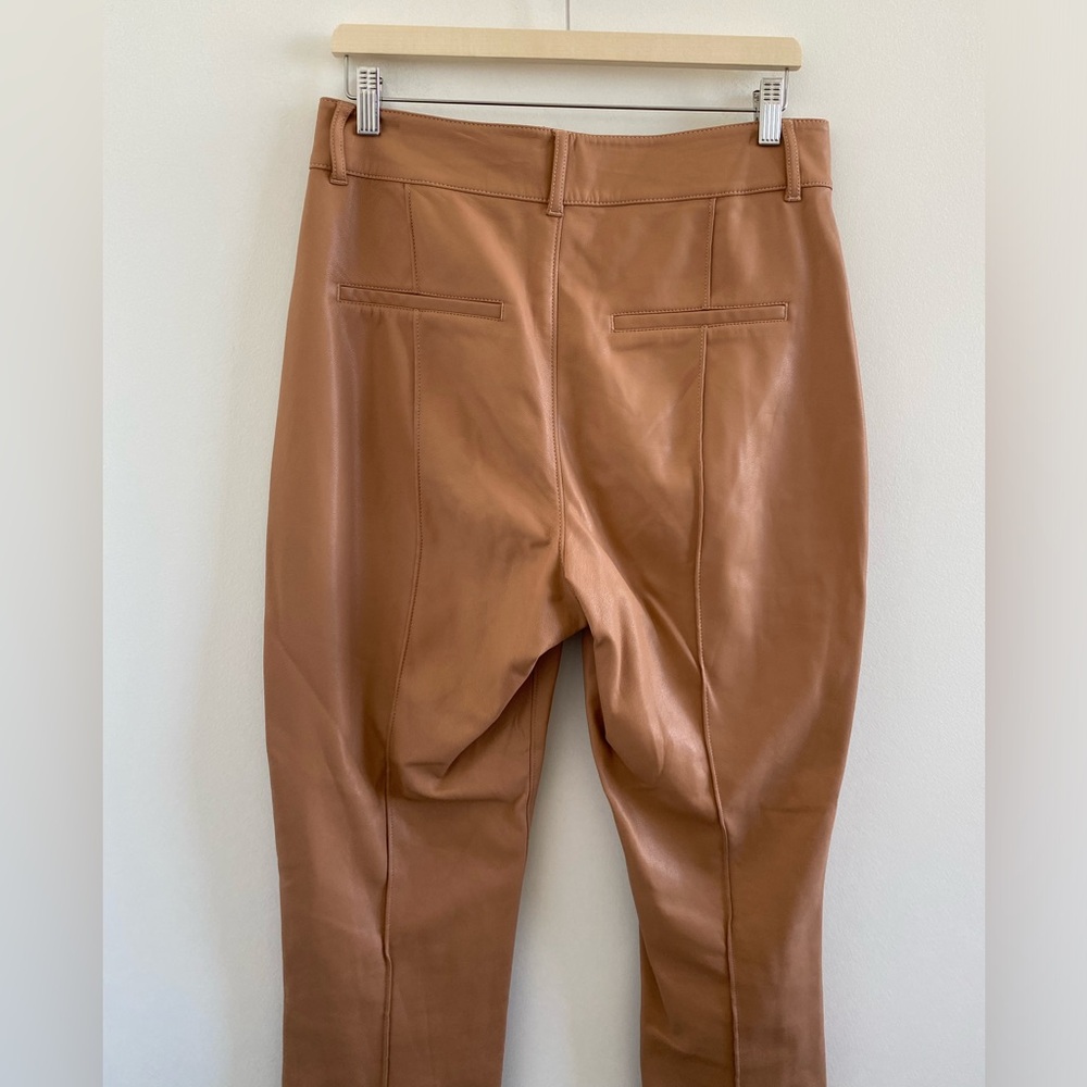 Express Tan Faux Leather Pants Size 10 - Picture 8 of 8
